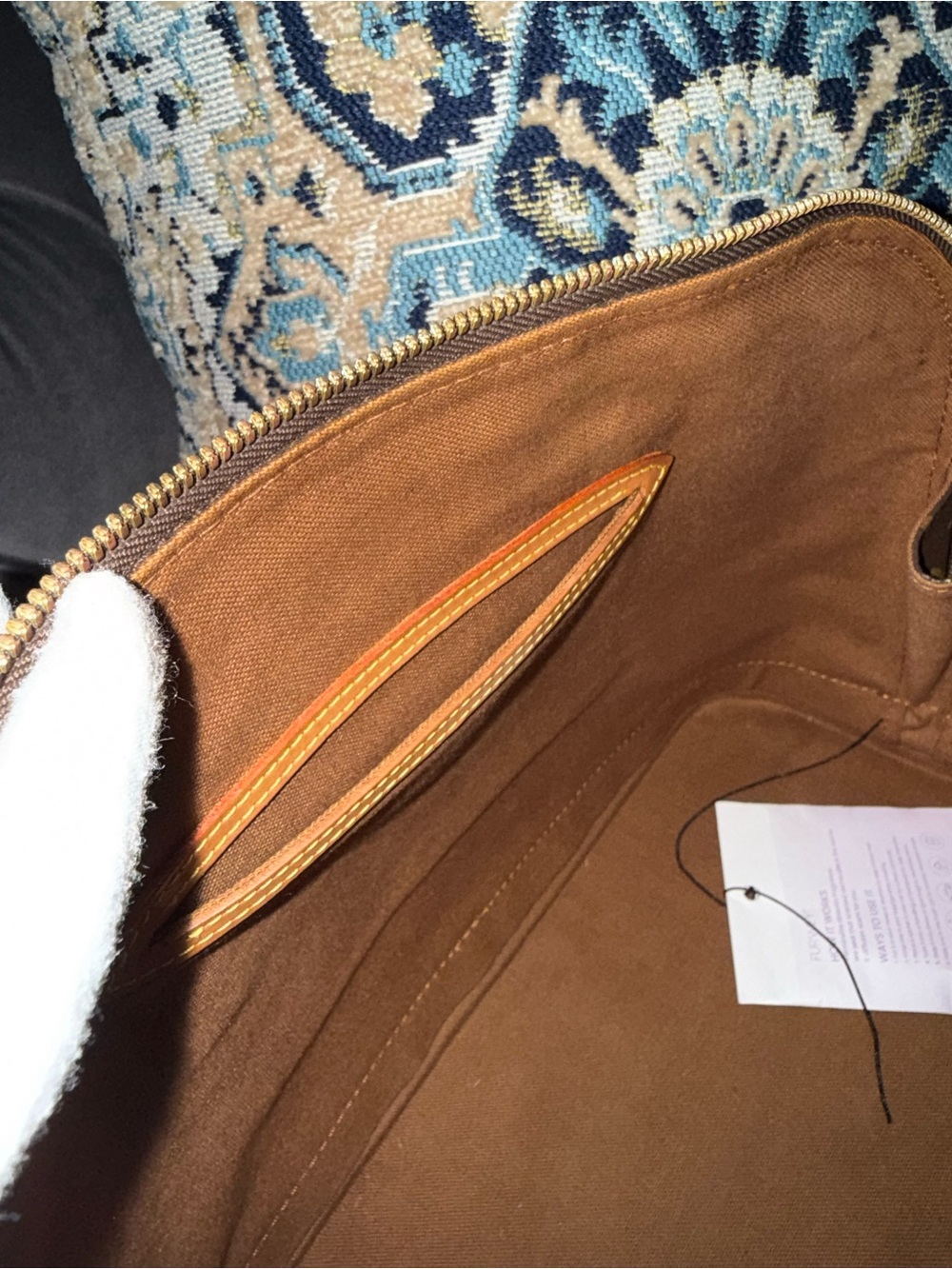 Louis Vuitton Monogram Alma Handbag in Brown and Tan - Picture 11 of 17